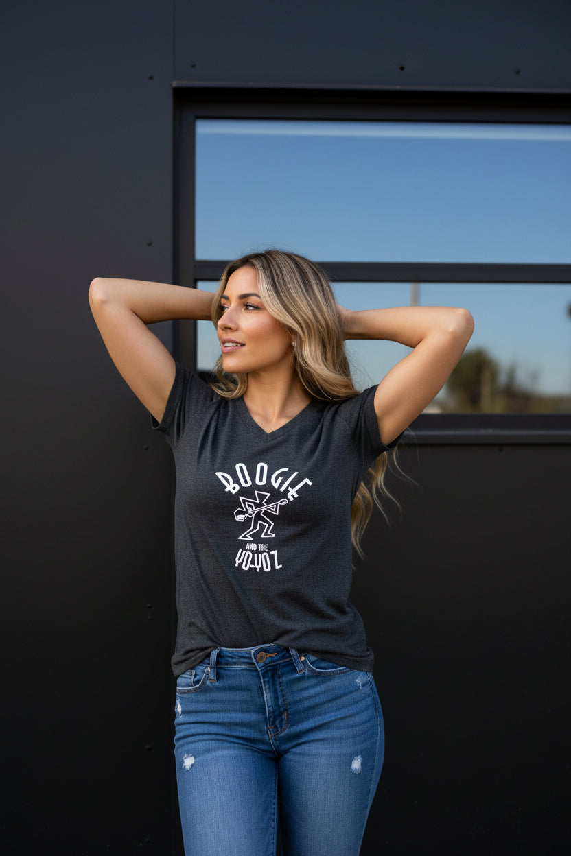 Yo-Yoz Women's Relaxed V-Neck Tee