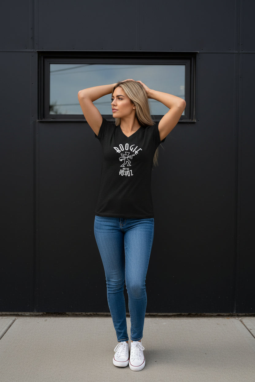Yo-Yoz Women's Relaxed V-Neck Tee