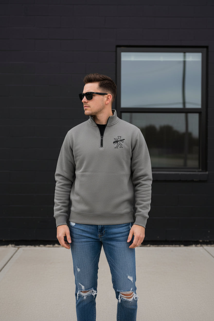 Yo-Yoz Faded Half-Zip Sweatshirt