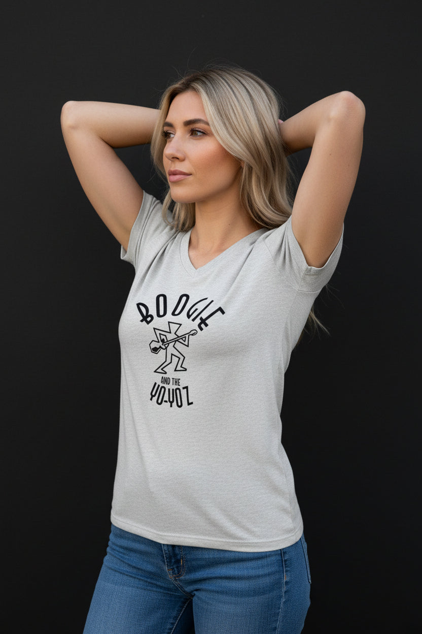 Yo-Yoz Women's Relaxed V-Neck Tee