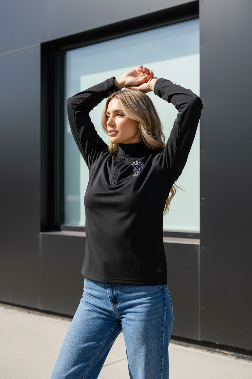 Yo-Yoz Embroidered Quarter-Zip — adidas
