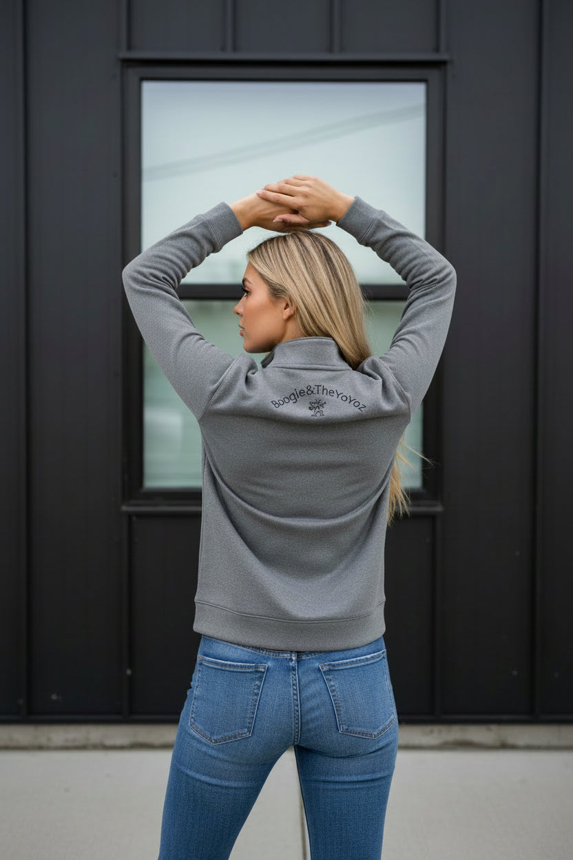 Yo-Yoz Faded Half-Zip Sweatshirt