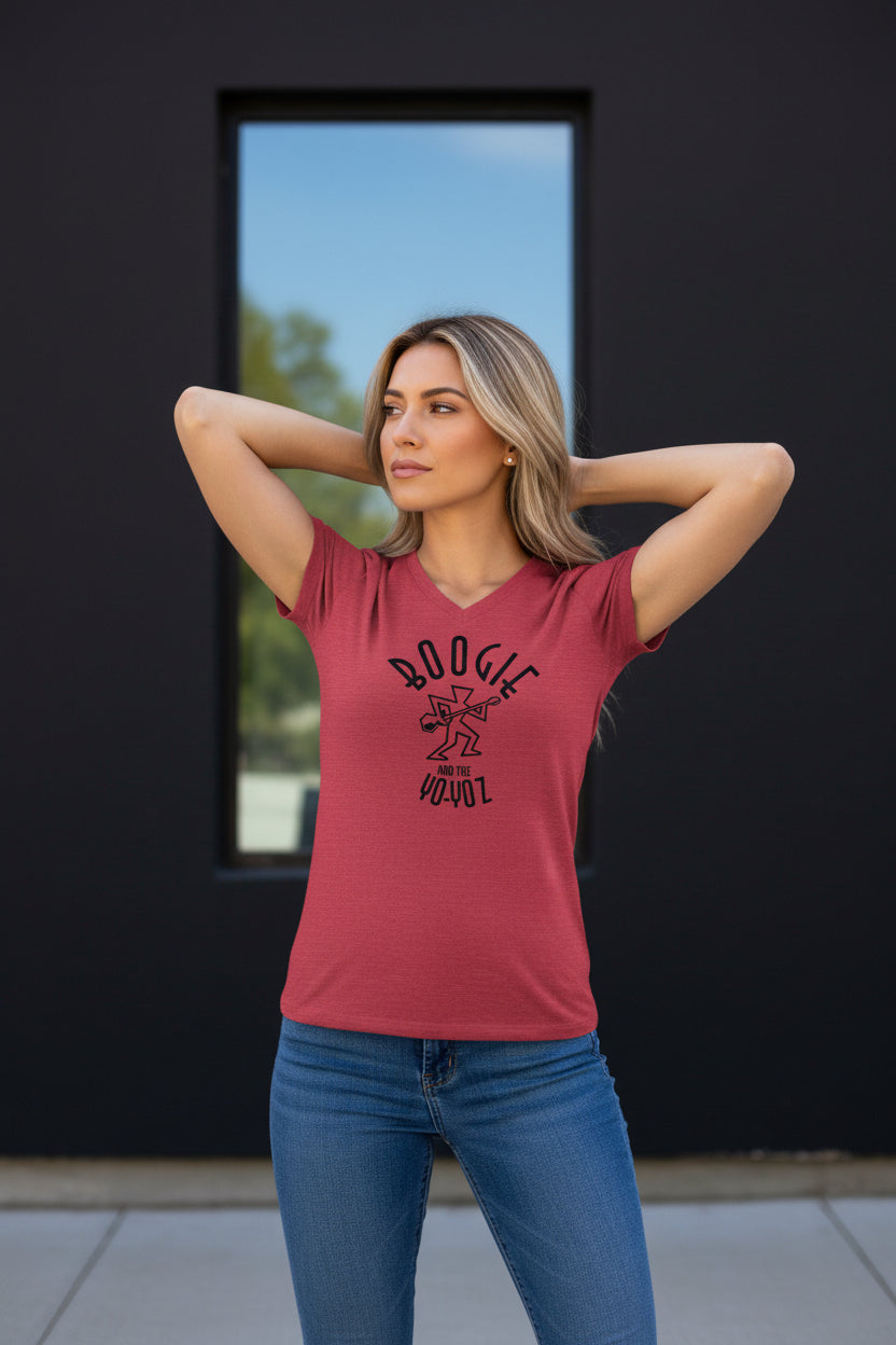 Yo-Yoz Women's Relaxed V-Neck Tee