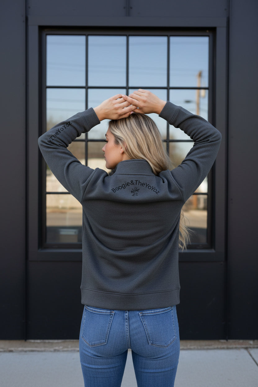 Yo-Yoz Faded Half-Zip Sweatshirt