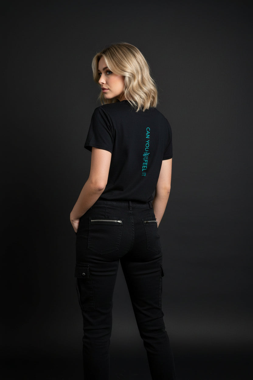Can You Feel It V-Neck Tee